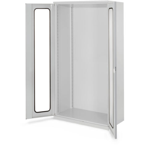 Kappes Schwerlastschränke ohne Mitteltrennwand 1950x1000x600mm Modell 40 Sichtfenstertüren lichtgrau