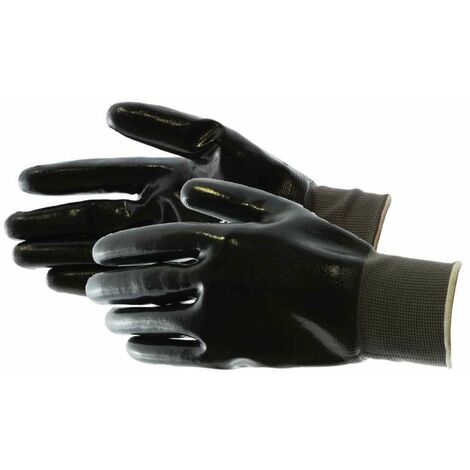 Kapriol Guanti Nitrile Nero - Taglia 10 - Lavori Manutenzione