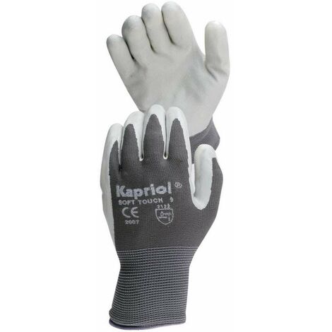 Kapriol Guanti Thin Touch Grigio Taglia 8 - Ottimo Grip e Protezione