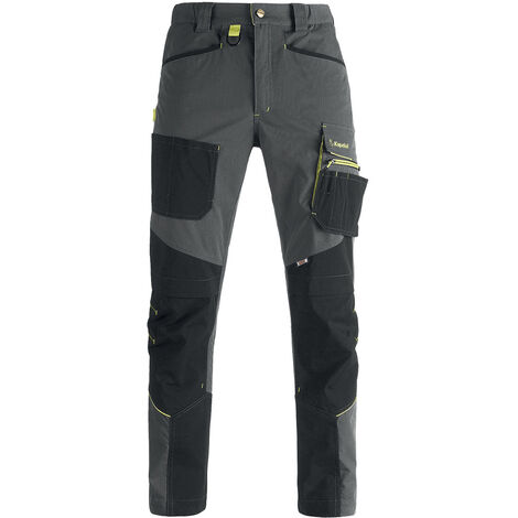 Kapriol – Pantalon de jardinage 75% polyester 25% coton – Poids 250 gr/m² – Renforts et poches pour mobilité – Pour environnements exigeants