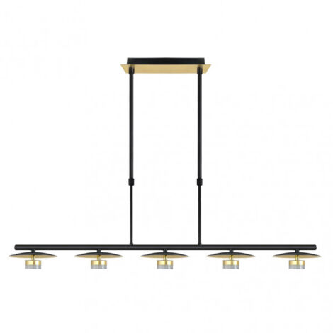 kapstadt lampe 5l 30w 4000k schwarz/gold regx104x15 cm 2400 lm