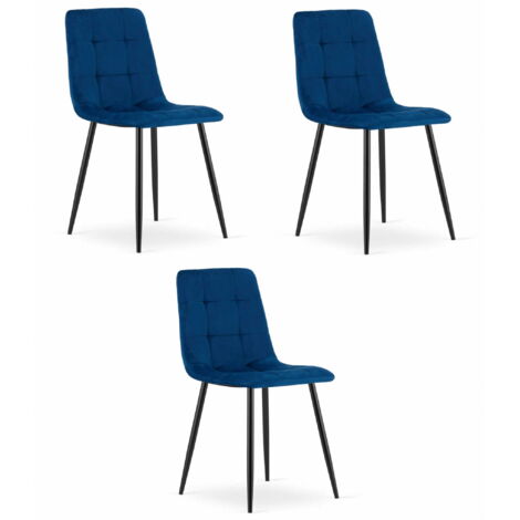 KARA Stuhl – Marineblauer Samt x 3