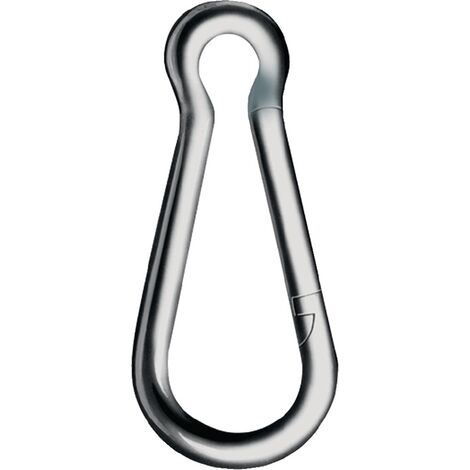 Karabinerhaken DIN 5299, Form C Länge 100 mm Drahtstärke 10 mm Tragfähigkeit 350 kg galvanisch verzinkt