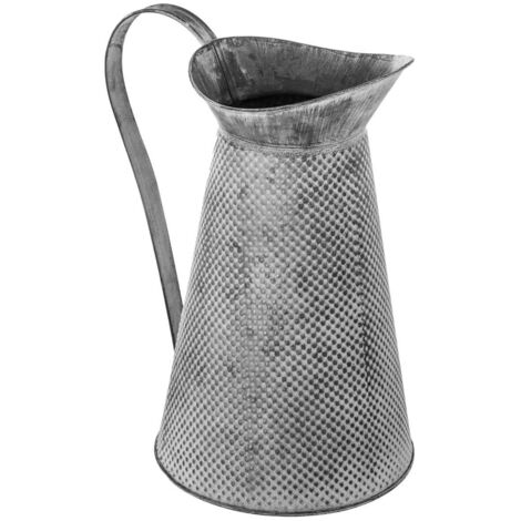Karaffe - Metall - grau - H28 cm