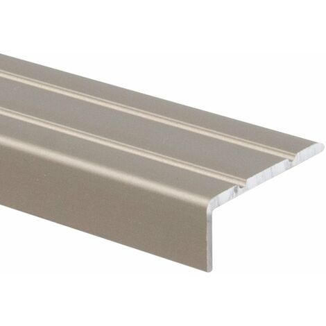 Karat – Seuil de nez de marche en aluminium auto-adhésif 100 cm – Dimensions 24,5 x 10 mm – Montage rapide pour surfaces lisses