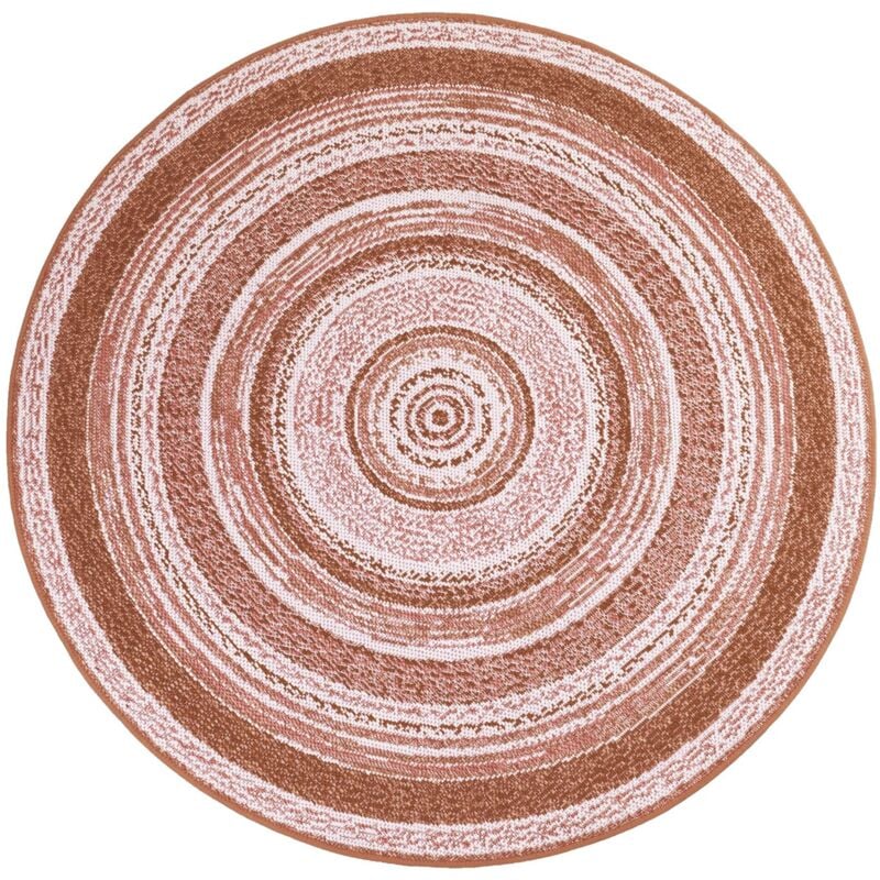 Karat - Tapis de Salon Zoe Résistant aux uv Terra Round de 120 cm diamètre