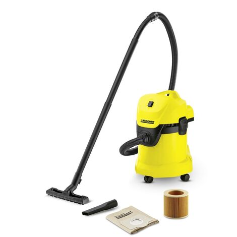Bidone aspiratutto Karcher WD 3 solidi e liquidi -1000 W - Giallo