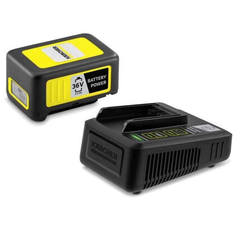 Karcher - Starter Kit Battery 36/25: Batteria 36/25 + Caricabatterie rapido - compatibili con tutte le macchine con batteria 36V