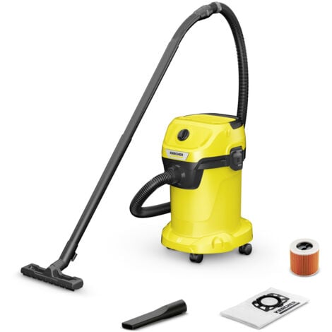 KARCHER Bidone aspiratutto solido liquidi WD 3 V-19/4/20 - Potenza allacciata: 1000 W - Capacità vano raccolta: 19 l - Materiale vano di raccolta: Plastica