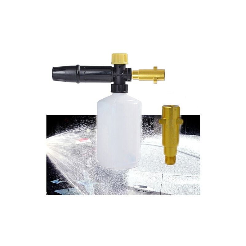 SNQ - Kärcher Canon à Mousse, 1/4''600ml nettoyeur haute pression buse réglable convient pour Karcher série K,le nettoyage de voiture, le bain