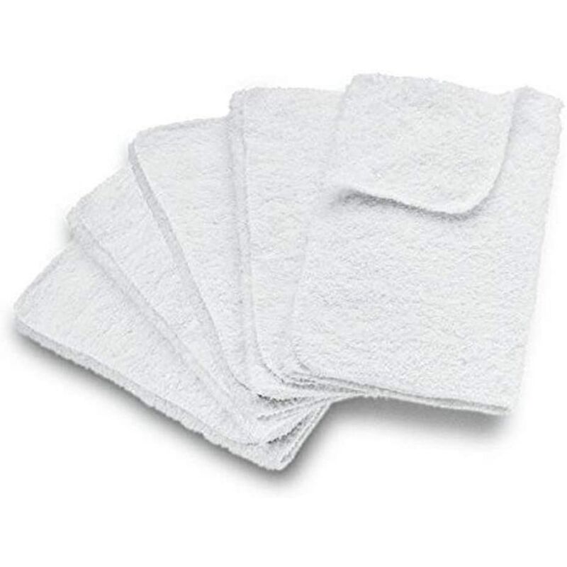 Lot de 5 lingettes extra large en coton pour Nettoyeur Vapeur KARCHER 63694810
