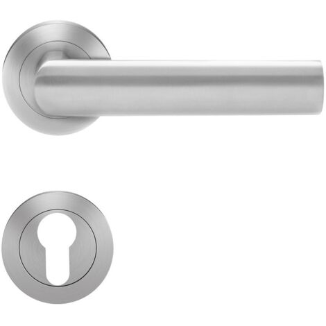 KARCHER DESIGN Drückergarnitur ER14 PZ0 71 - Island, Profilzylinder, Edelstahl