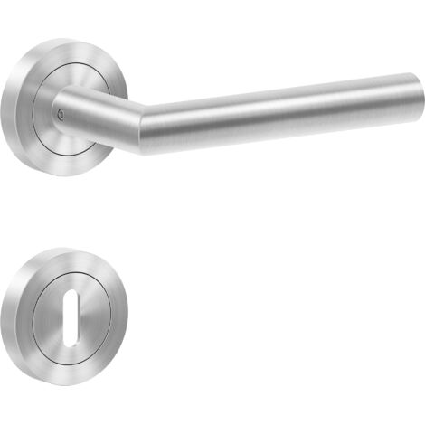 KARCHER DESIGN Drückergarnitur ER28 BB0 71 - Rhodos, Buntbart BB, Edelstahl