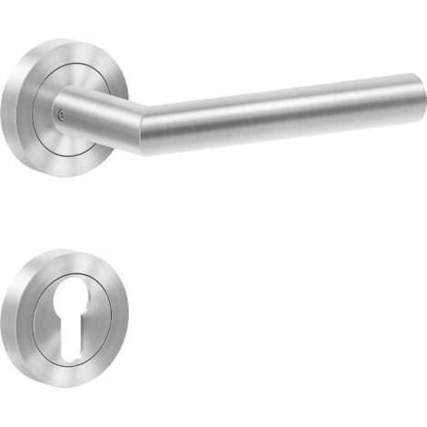 KARCHER DESIGN Drückergarnitur ER28S - Rhodos, Profilzylinder, Edelstahl