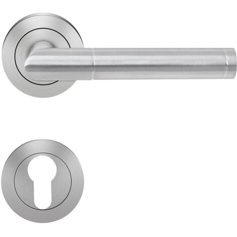 KARCHER DESIGN Drückergarnitur ER34 PZ0 71 - Rio Steel, Profilzylinder, Edelstahl