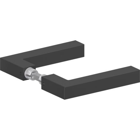 KARCHER DESIGN ER46 0DS Griffpaar Seattle ohne Griffrosette, inkl. Stift in Kosmos Schwarz, Edelstahl