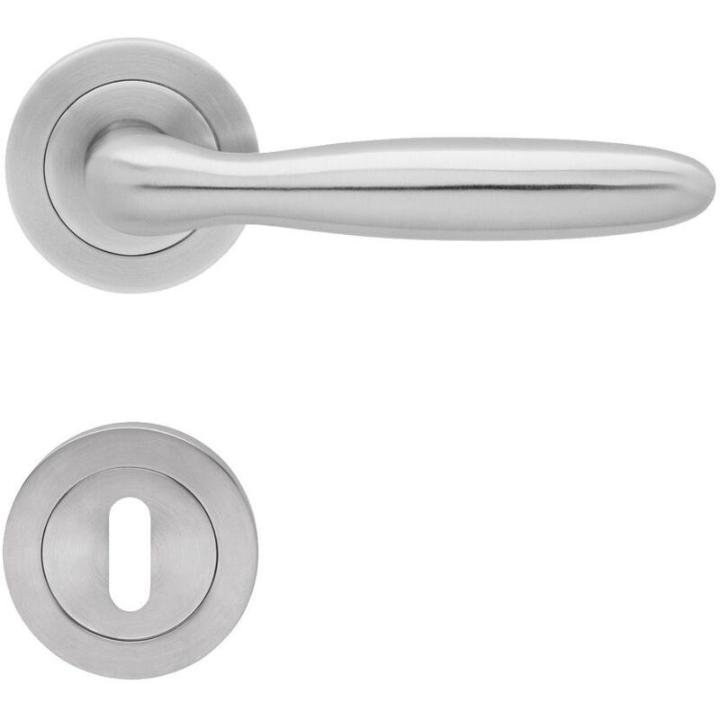 KARCHER DESIGN Drückergarnitur ER24 BB0 71 - Korfu, Buntbart, Edelstahl