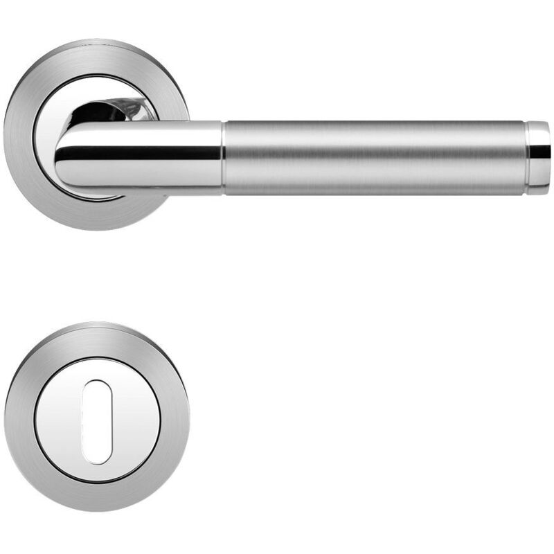 KARCHER DESIGN Drückergarnitur ER34 BB0 73 - Rio Steel, Buntbart, Edelstahl