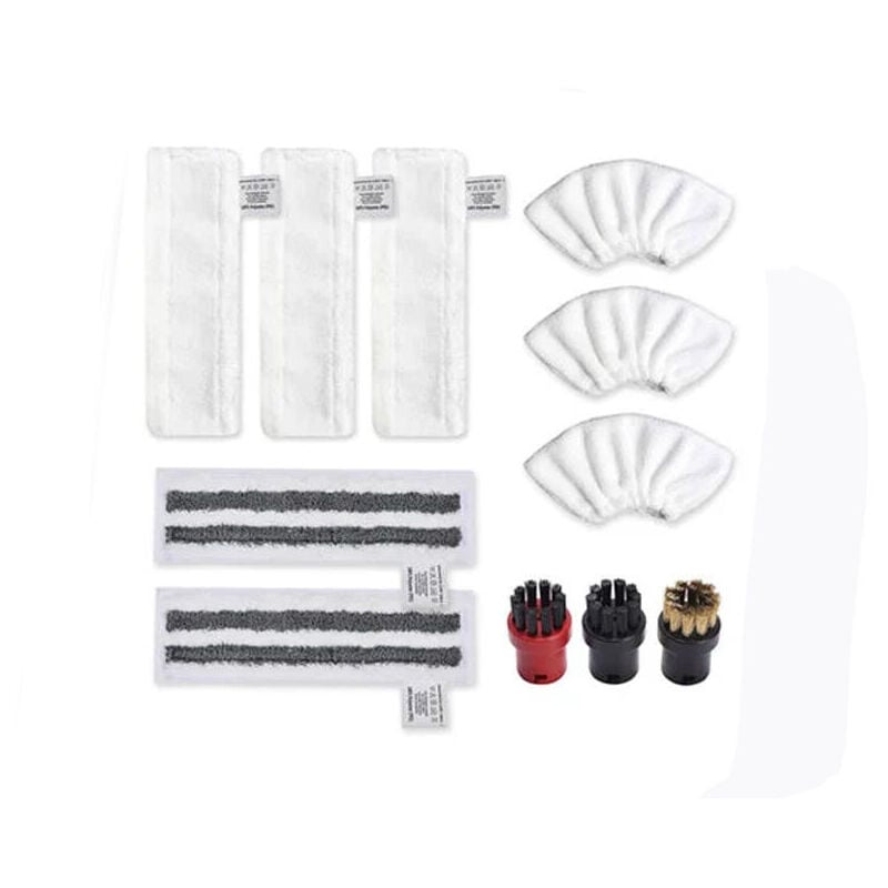 Ikodm - Karcher Easyfix SC2 SC3 SC4 SC5 Bonnettes Microfibre Lingettes Serpillière Chiffons Brosses à Buse Ronde pour Nettoyeur Vapeur Pièces de