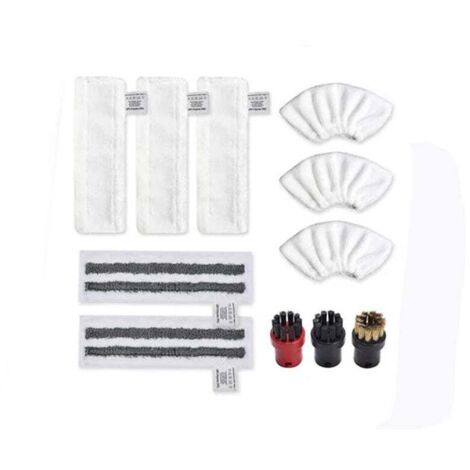 Karcher Easyfix SC2 SC3 SC4 SC5 Bonnettes Microfibre Lingettes Serpillière Chiffons Brosses à Buse Ronde pour Nettoyeur Vapeur Pièces de Rechange - Différentes Quantités