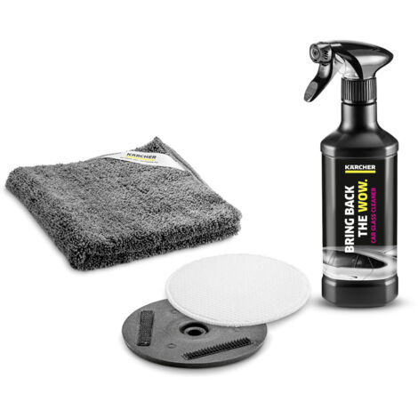 KARCHER Kit per la pulizia del vetro dell'auto, ideale da utilizzare con EDI 4 per disincrostare qualsiasi tipo di sporco