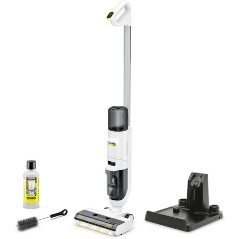 KARCHER Lavapavimenti Aspirapolvere FCV 2 Natural N - Prestazioni di area per carica della batteria: 110 m² - Capacità serbatoio acqua dolce: 800 ml - Capacità serbatoio acqua sporca: 425 ml