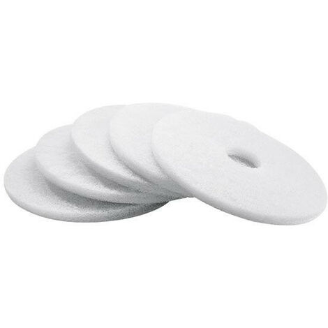 Karcher – Lot de 5 pads très souple blanc 432mm