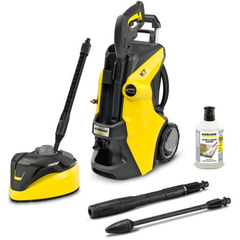 KÄRCHER Karcher Nettoyeur haute pression 180 bars K 7 Power Home avec nettoyeur de terrasse T-racer T7 et détergent pierre façade, lance vario power et rotabuse
