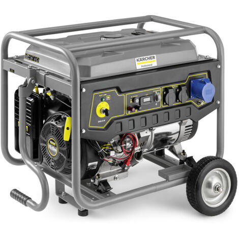 Karcher PGG 6/1 Groupe électrogène essence 4 temps, 5 kW, 10 heurs d'alimentation électrique, réservoir 25 l, 3 prises de courant