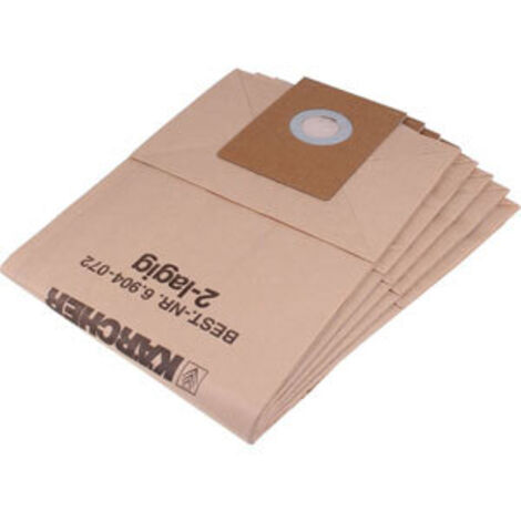 Karcher - sacs filtrants papier (x5) - 69040720 - 4002667007398