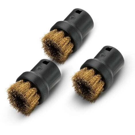KARCHER Set spazzoline tonde per pulitori a vapore SC - Colore: nero - Peso: 0 kg - Peso con imballo: 0.1 kg