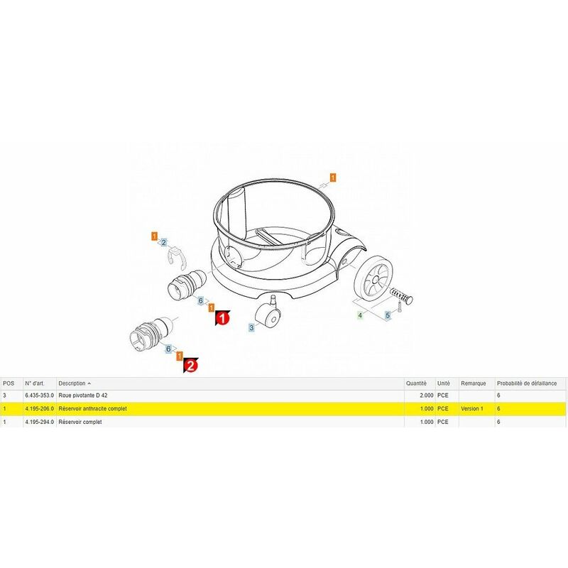 

Karcher - Tapa para aspiradora T7/1 Pro