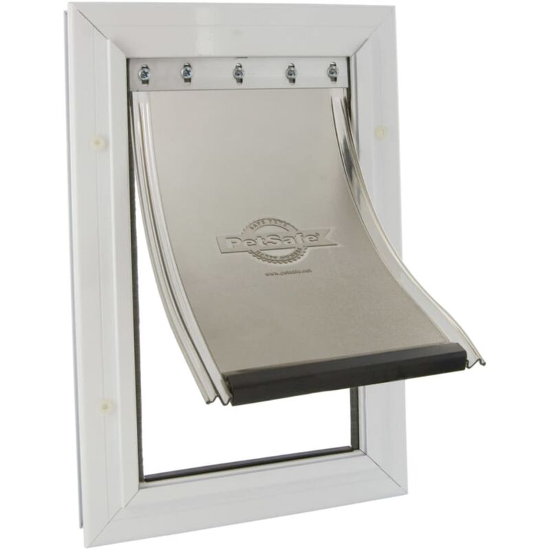 

PetSafe Puerta Seguridad para Mascotas de Aluminio 640 45 kg - Blanco