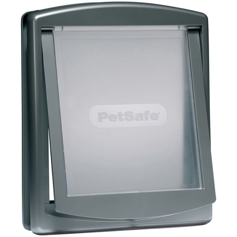 

PetSafe Puerta para mascotas 2 vías Grande 35,6x30,5 cm plateada 5025 - Plateado