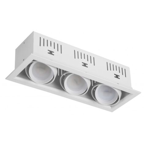 kardan augusto spot encastré 3xgu10 white 11x30 ampoules non incluses
