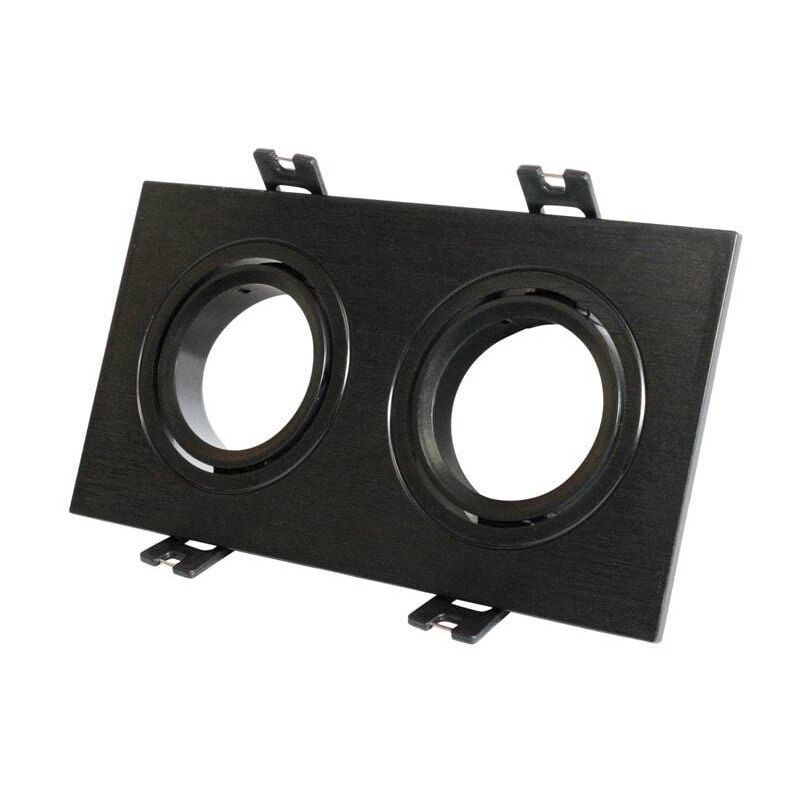 

Kardan empotrable basculante para 2 bombillas GU10, MR16 | Negro