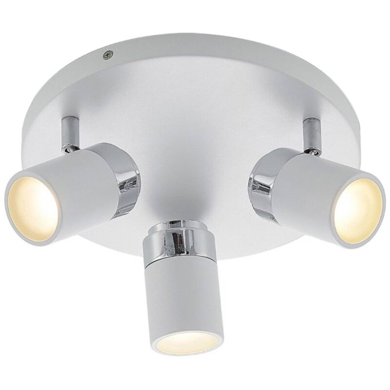 

Kardo: glorieta de techo para baño, blanco y cromo