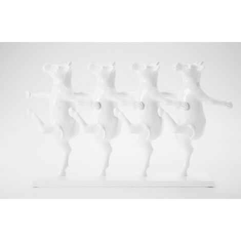 Kare Design - 69748 Statuetta decorativa mucche danzanti in poliresina 39.5x7x23 cm