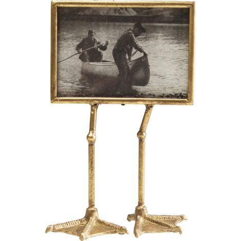 Kare Design cornice portafoto Duck Feet, oro anticato, 13x18cm, orrizzontale, anatra, accessorio divertente