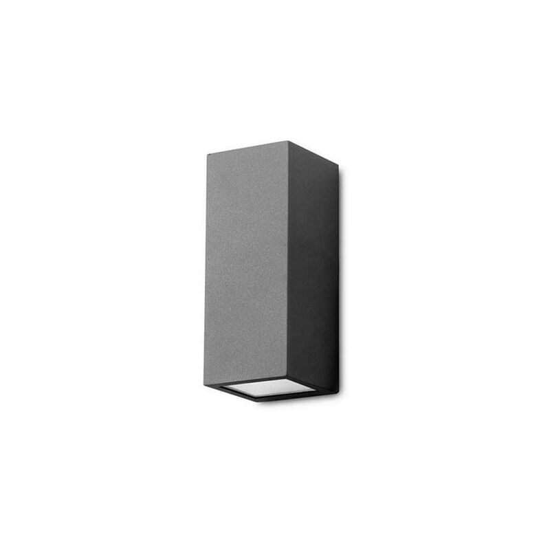 Forlight Cube - 2 Light Outdoor Wall Light Black IP44