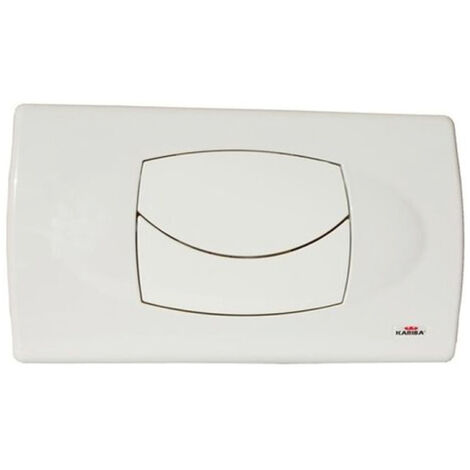 Controplacca Duo Kariba 306010 - Per Cassette Ad Incasso, Completa Di Leveraggio, In PVC Bianco - Foto 6