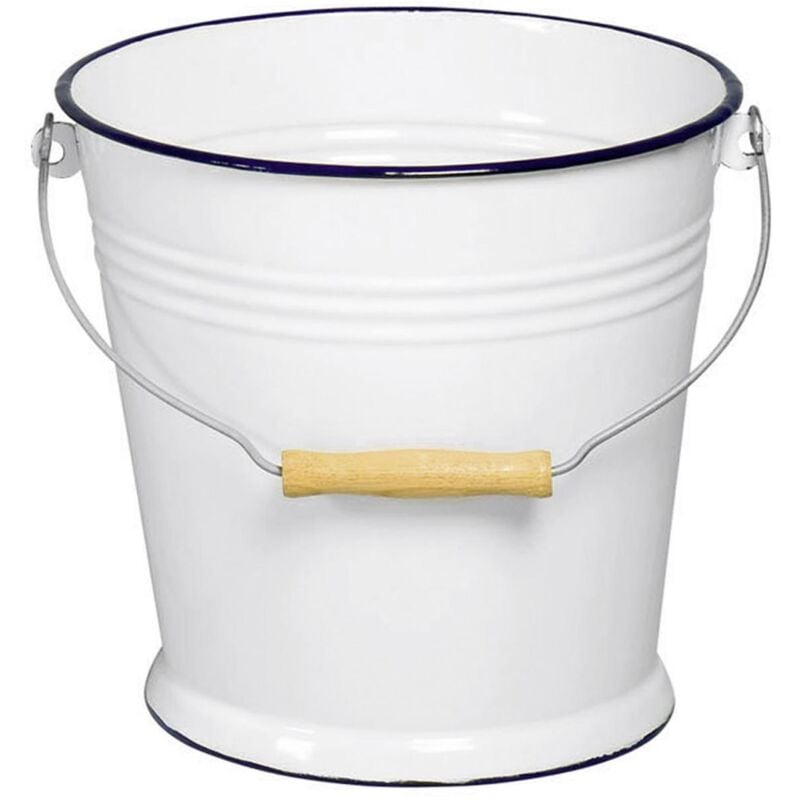 Wassereimer 5l emailliert weiß