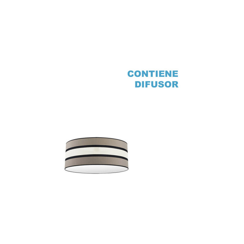 karla suspension / salon abat-jour e27 taupe/beige 40dx40dx21h karla suspension / salon abat-jour e27 taupe/beige 40dx40dx21h