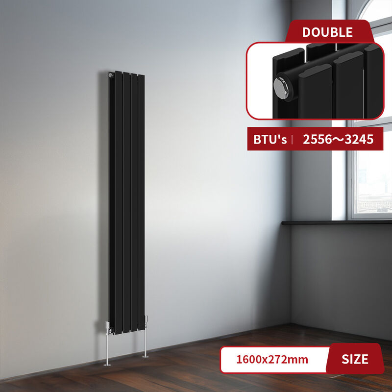 Image of Warmehaus - Black Flat Panel Vertical&hellip;