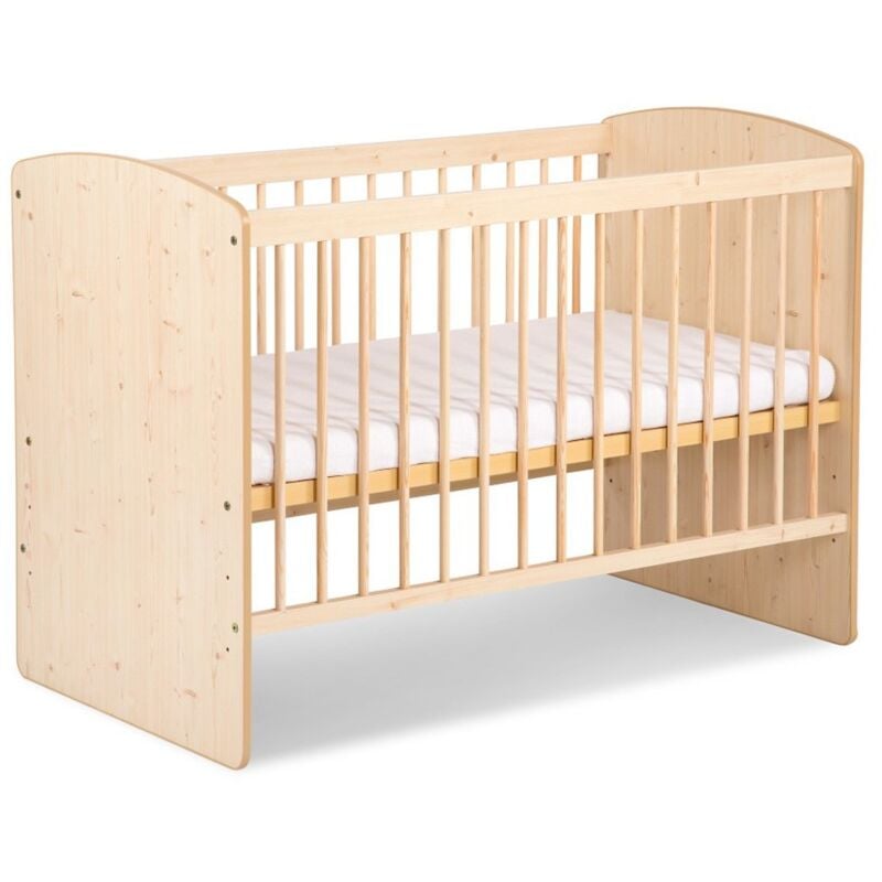 Karolina ii Lit bébé à barreaux 120x60 Pin