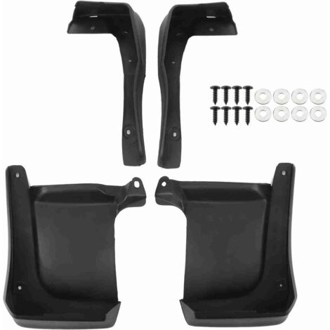 [Karosserieschutz] Set mit 4 PVC-Steinschlagschutzleisten für Honda Accord 2013-2017, schwarz, stoßfest, inklusive Schrauben und Dichtungen