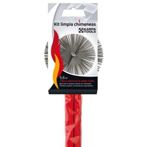 Karpatools Kit deshollinador de chimeneas en acero 150mm - 08731