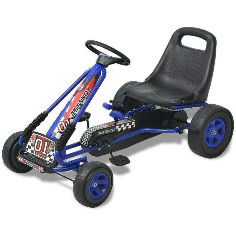 

Kart con pedales asiento ajustable azul