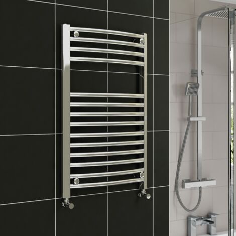 Kartel 800 x 600mm Curved Radiator Towel Rail Chrome
