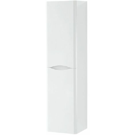 main image of "Kartell Cayo Wall Mounted Tall Cupboard Unit 1400mm White"